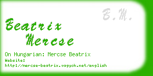 beatrix mercse business card